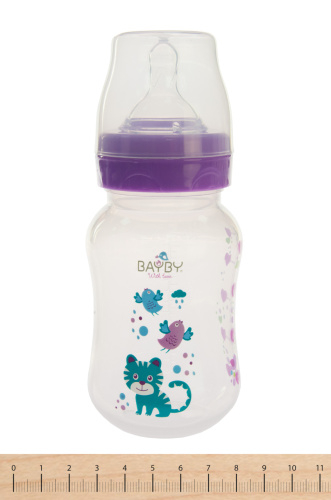 Картинка  Бутылочка для кормления Bayby BFB6103 250ml 0м+ фиолетовый от магазина cd-market фото 3