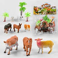 Набір тварин BF 6983-10 11 елементів, 8 тварин, аксесуари, в пакеті