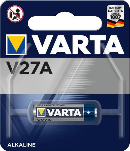 Картинка  Батарейка VARTA V 27 A BLI 1 ALKALINE (04227101401) от магазина cd-market