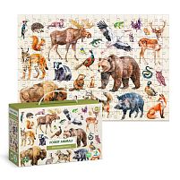 Монтессорі пазл "Лісові тварини" 300638 "DoDo", 200 елементів, розмір зібраного пазла: 47х33 см, в коробці