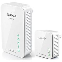 Картинка  Комплект Адаптеров Powerline TENDA PW201A и P200 200Mbps (PW201A-P200-KIT) магазин cd-market