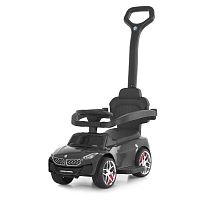 Каталка-толокар Bambi M 6253EL-2 (колеса: Ø5,5 см/EVA, батьк. ручка, страхувальний бампер, сидіння: екошкіра, музика, до 30 кг)