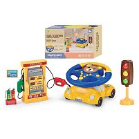 Кермо 2192 E-47 Штрих=91715 ВЕДМЕЖА, світлофор, заправна станція, підсвічування, звук, мелодії, машина-підставка, в коробці