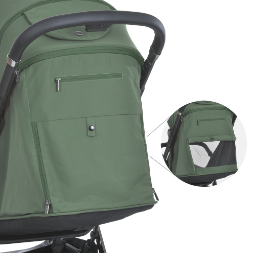 Коляска дитяча прогулянкова El Camino ME 1127-B BEYA Khaki Green фото 4