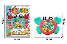 Стукалка 367-30 А "Краб", молоточок, 8 фігурок, на листі