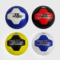 М`яч футбольний C 55032 "TK Sport", 4 кольори, вага 380 грамів, матеріал ТРЕ, розмір №5