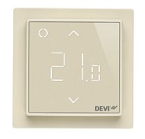 Картинка  Терморегулятор DEVIreg Smart (+5+45С), Wi-Fi, 85 х 85мм, макс. 15A, слоновая кость (140F1142) магазин cd-market