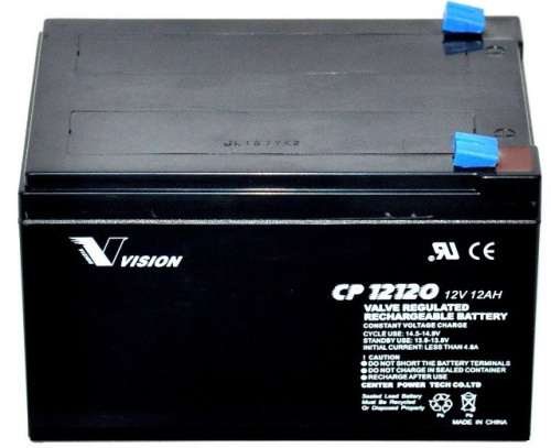 Картинка  Аккумуляторная батарея Vision CP 12V 12Ah (CP12120) от магазина cd-market фото 2