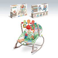 Шезлонг 68171-1 мелодії, 3 підвіски, заспокійлива вібрація, в коробці