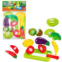 Продукти на липучках “Що є на кухні?” 65276 "4FUN Game Club", 10 елементів, обробна дошка, ніж, у пакеті