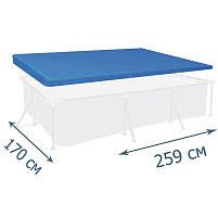 Тент (накриття) для басейну Bestway 58105 (178*267 см., підходить до каркасних басейнів: ▭ 170*259 см.)