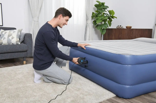 Насос електричний BestWay 62255 «Powertouch» (живлення:мережа 220V чи прикурювач 12V, 490 л/хв., 3 насадки, надування/здування) фото 11