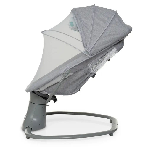 Крісло-шезлонг для немовлят з електро-заколисуванням Mastela 8104 Light Grey (механізм гойдання: поворотний, 3в1, 5 швидкостей, USB, BT, пульт) фото 10