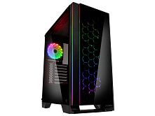 Картинка  Корпус Antec NX600 Gaming,MidT,2*USB2.0,1*USB3.0, 4x120мм ARGB,скло(бок./перед.панелі),без БЖ, чорний (0-761345-81060-9) магазин cd-market