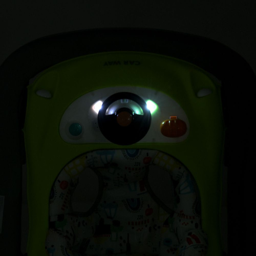 Ходунки дитячі El Camino ME 1216 Green-Gray (колеса: 8 шт, стопори: музика, світло, кермо, рухомі детал, зелений/сірий) фото 2