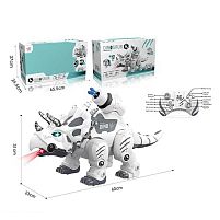 Динозавр на радіокеруванні 911-591 A розміри: 60х23х31 см, акумулятор 7.4V, підсвічування, режим демонстрації, пісні англ мовою, стріляє зарядами
