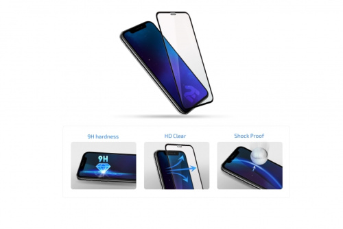 Захисне скло 2E Basic для Apple iPhone 12 / 12Pro (6.1 "), 2.5D FCFG, black border (2E-IP-IP6.1-SMFCFG-BB) фото 4