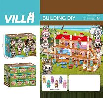 Будиночок 111-482 A герой, підсвічування, 3 режими, 2 фігурки, песик, ліжко, столик, стільчики, меблі, в коробці
