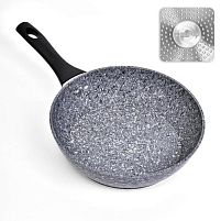 Сковорода литая покрытие "Granite" инд.дно с крышкой 24см Stenson 10331