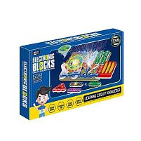 Електронний конструктор 6801 30 елементи, підсвічування, вентилятор, запускач, в коробці