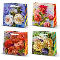 Пакет подарунковий паперовий S "Flowers" 18*23*10см Stenson R94979-S