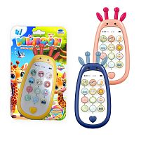 Телефон 72161 "WToys", 3 види, ОЗВУЧУВАННЯ УКРАЇНСЬКОЮ МОВОЮ, пісні, цифри, фрази, скоромовки, загадки, казки, на листі ВИДАЄТЬСЯ МІКС