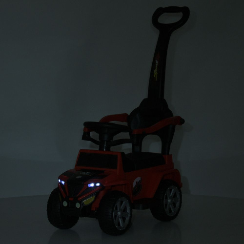 Каталка-толокар Bambi M 5805EL-3 (колеса: Ø7,1"/EVA, батьк. ручка, страхувальний бампер, сидіння: шкіра, музика, до 25 кг) фото 6