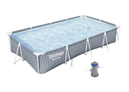 Каркасний басейн Bestway 561FV (66*201*366 см., об'єм: 4000 л., картриджний фільтр-насос 1250 л/год. ремкомплект, серія: Steel Pro) фото 2
