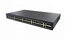 Картинка  Комутатор Cisco SF550X-48MP 48-port 10/100 PoE+ Stackable Switch (48 x 10/100 (PoE+) + 2 x 10 Gigabit SFP+ (uplink) + 2 x combo (SF550X-48MP-K9-EU) магазин cd-market