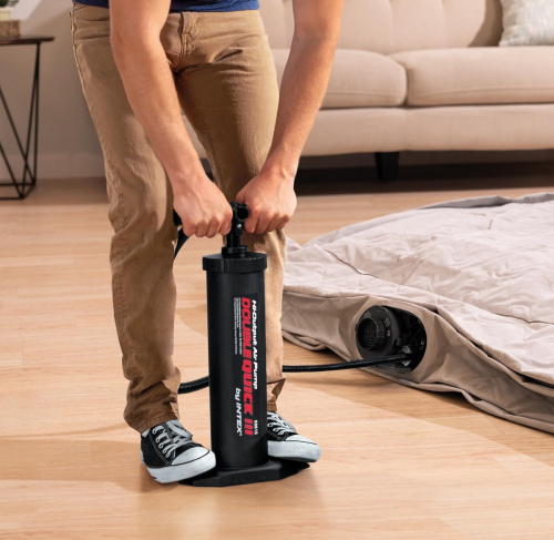 Насос ручний Intex 68615 «Double Qoick III Hand Pump» (об'єм: 3,3 L., висота: 48 см., 3 насадки, шланг 1 м., надування/зування) фото 12