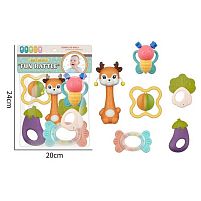 Набір брязкалець JHD 242 6 штук, прорізувач, в пакеті