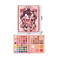 Косметика LK 5160 64 кольори тіней, рум'яна, контуринг, хайлайтер, у коробці