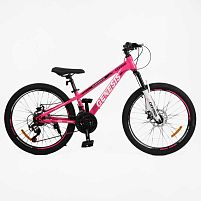 Велосипед двоколісний спортивний Corso G-24288 «Genesis» (колеса Ø24"/гума, рама: 11"/сталь, швидкостей: 21, обладнання SunRun)
