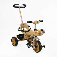 Велосипед дитячий триколісний Best Trike BS-70619 (колеса переднє Ø10"/задні Ø8"/гума. рама метал, УКР. ОЗВУЧУВАННЯ, 2 кошика, батьк.ручка, до 25 кг)