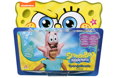 Картинка  Игрушка-головной убор SpongeBob SpongeHeads Patrick (EU690602) от магазина cd-market фото 5