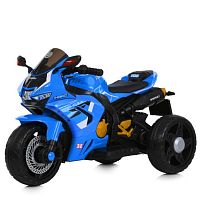 Електромотоцикл дитячий триколісний Bambi Racer M 6220ELR-4 (колеса: Ø9,8"/EVA, акк. 12V/4,5Ah, мотор: 2*12V/35W, до 7 км/г, до 25 кг)
