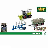 Комбайн 550-13 C підсвічування, звук, інерція, плуг, причеп, вантаж, рухомі елементи, в коробці