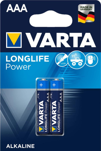 Картинка  Батарейка VARTA LONGLIFE Power AAA BLI 2 ALKALINE (04903121412) от магазина cd-market