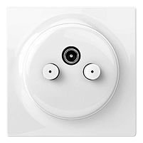 Картинка  Розетка Fibaro Walli TV-SAT Outlet, белая (FGWTFEU-021) магазин cd-market