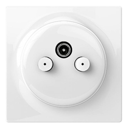 Картинка  Розетка Fibaro Walli TV-SAT Outlet, белая (FGWTFEU-021) от магазина cd-market