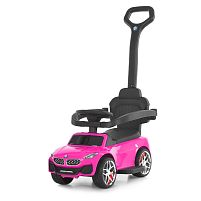 Каталка-толокар Bambi M 6253EL-8 (колеса: Ø5,5 см/EVA, батьк. ручка, страхувальний бампер, сидіння: екошкіра, музика, до 30 кг)