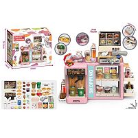 Супермаркет 1101-2 звук, музика, озвучення англійською мовою, підсвічування, каса, сканер, кавомашина, шафа, імітація грошей, аксесуари, в коробц