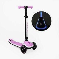 Самокат триколісний Best Scooter X2P-001 «Kick`n`roll» (колеса: передні Ø4.92"/заднє Ø3.15"/PU, рама: пластик/складна, підсвітка, до 25 кг)