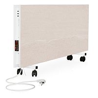 Електрична інфрачервона керамічна панель (обігрівач) EraFlyme C2/1200P (1.2 kW, 22 кв.м., бежева, клімат-контроль, двостороння, колеса, 6*45*90 см.)