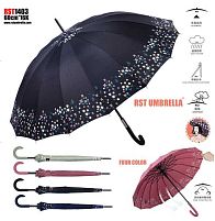 Парасолька C 74899 напівавтомат, d=106 см, довжина: 90 см, 16 спиць, в пакеті, ВИДАЄТЬСЯ ТІЛЬКИ МІКС