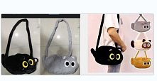 Сумочка M 18692 “Котик”, 1 відділення, на блискавці, ремінець, ВИДАЄТЬСЯ ТІЛЬКИ МІКС ВИДІВ