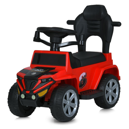 Каталка-толокар Bambi M 5805EL-3 (колеса: Ø7,1"/EVA, батьк. ручка, страхувальний бампер, сидіння: шкіра, музика, до 25 кг) фото 7