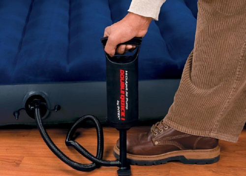 Насос ручний Intex 68612 «Double Quick I Hand Pump» (об'єм: 0,9 L., висота: 29 см., 3 насадки, шланг 1 м., надування/зування) фото 11