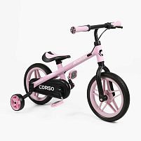 Біговел (велобіг, велосипед) Corso 63305 (двоколісний, колеса Ø12"/PU, рама: алюміній, знімні педалі, допоміжні колеса, до 60 кг)