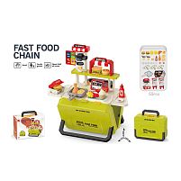 Магазин 668-160 розкладна валіза, муляжі продуктів, іграшкові гроші, наліпки, в коробці
